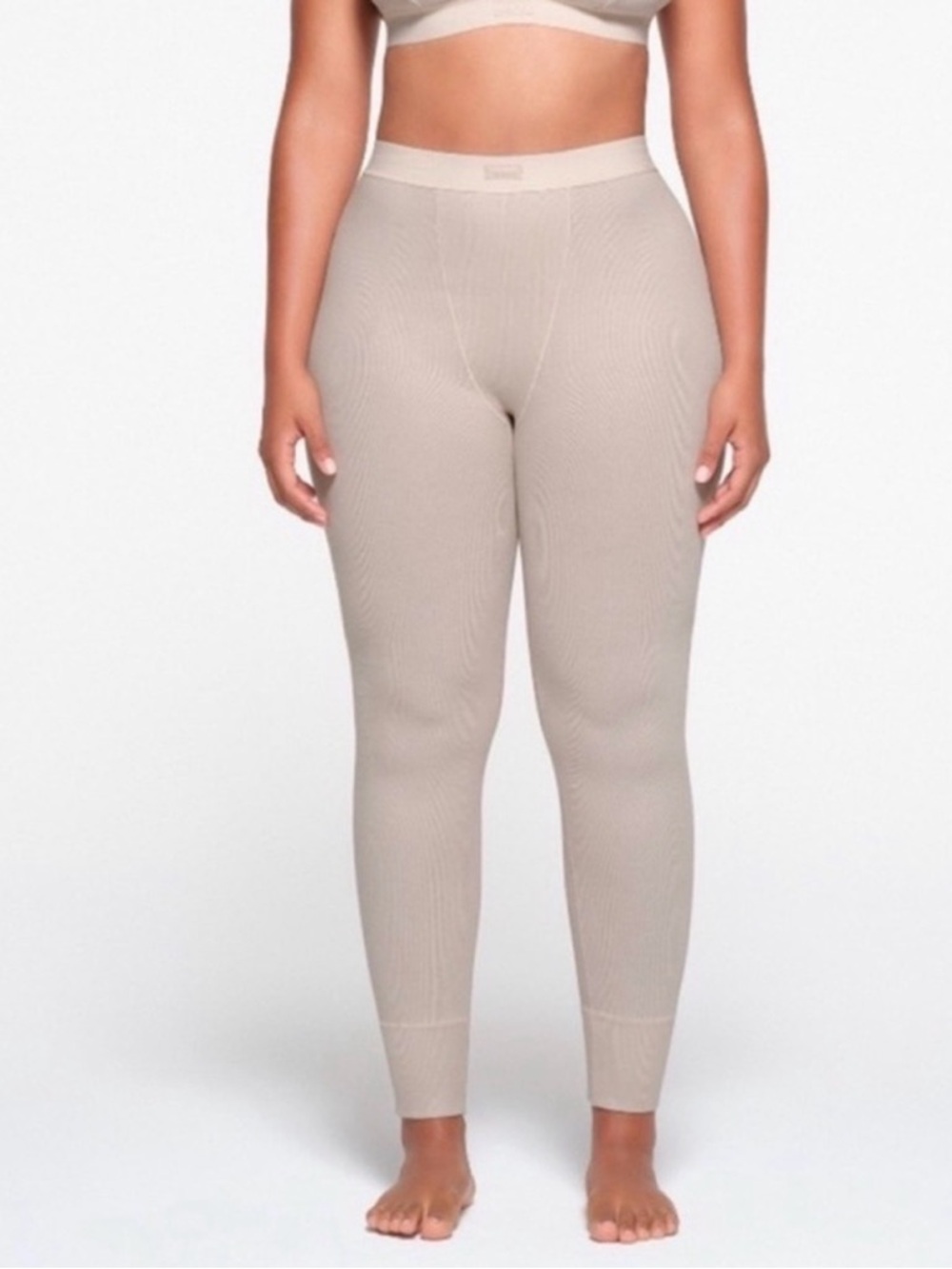 {NEW} SKIMS Stone Cotton Rib Leggings
